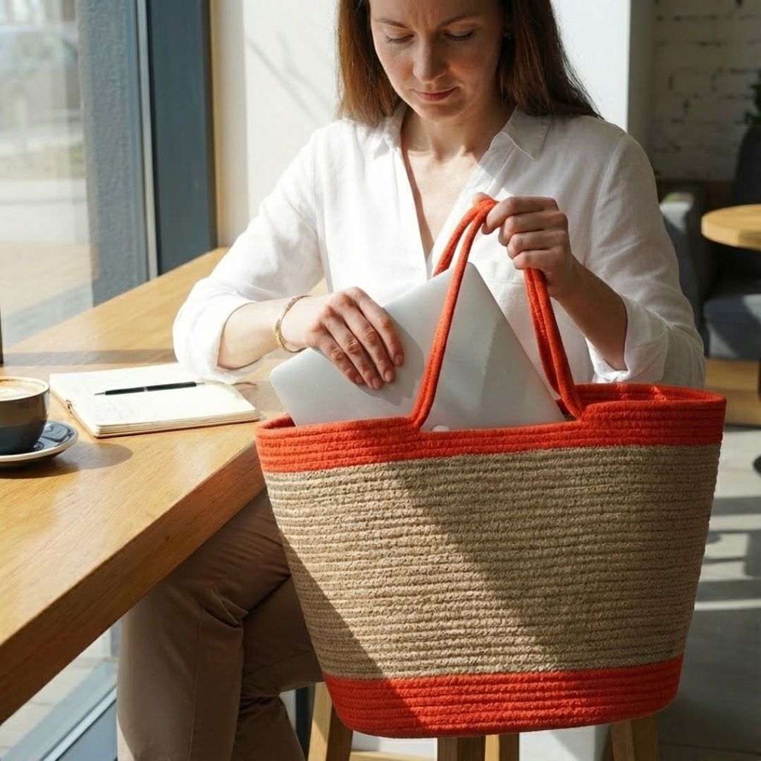 Stylish Eco-Friendly Laptop Tote Bag for Professionals